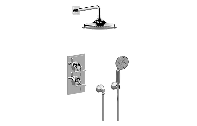 Finezza UNO M-Series Thermostatic Shower System - Shower with Handshower