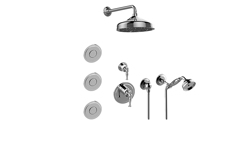 M-Series Full Thermostatic Shower System with Diverter Valve