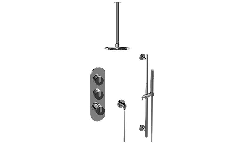 MOD+ M-Series Thermostatic Shower System - Shower with Handshower