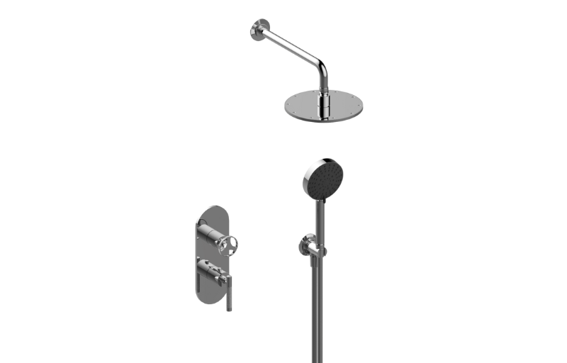 M-Series Thermostatic Shower System - Shower with Handshower (Trim)