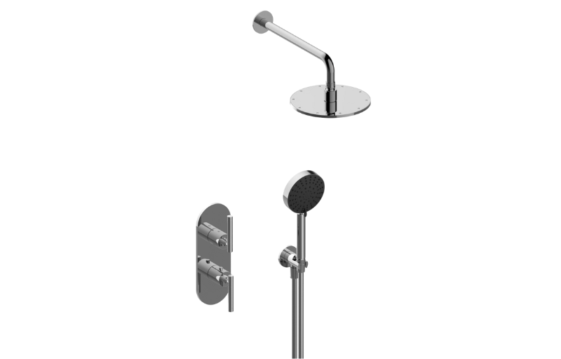 M-Series Thermostatic Shower System - Shower with Handshower (Trim)