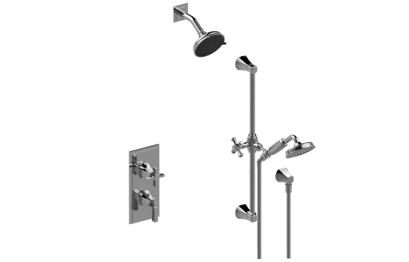 M-Series Thermostatic Shower System - Shower with Handshower (Trim)
