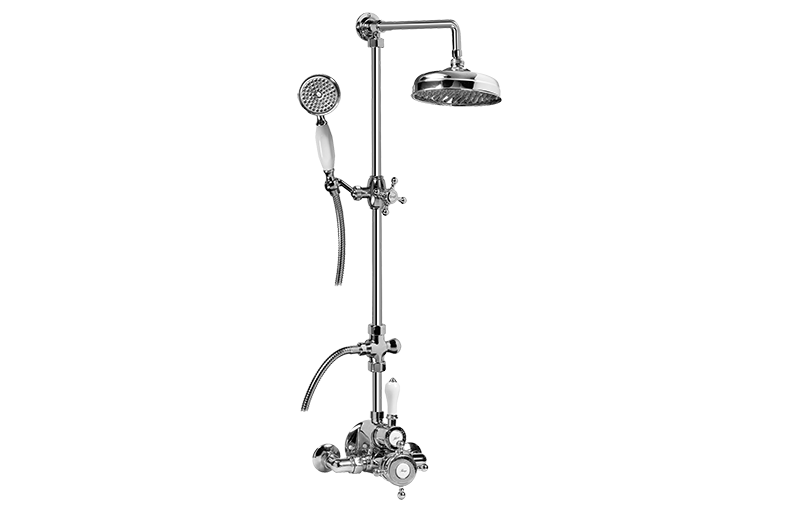 Exposed Thermostatic Shower System w/Handshower (Rough & Trim)
