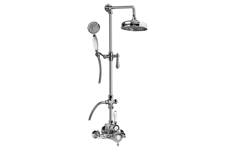 Exposed Thermostatic Shower System w/Handshower (Rough & Trim)