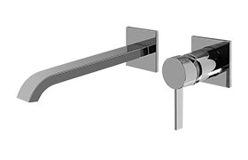 Qubic Tre Wall-Mounted Lavatory Faucet w/Single Handle