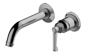 Vignola Wall-Mounted Lavatory Faucet with Single Handle (Rough & Trim)