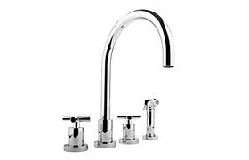 Infinity Kitchen Faucet w/ Side Spray