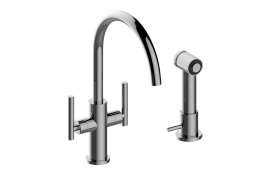 Sospiro Single-Hole Bar/Prep Faucet w/Independent Side Spray