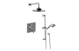 Full Pressure Balancing System - Shower and Slidebar with Handshower (Rough & Trim)