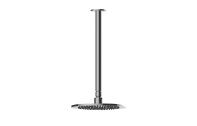 Contemporary Showerhead with Ceiling Arm