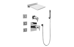 Square Water Feature System w/Diverter Valve