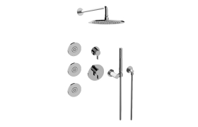 M-Series Full Thermostatic Shower System with Diverter Valve