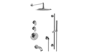 M-Series Thermostatic Shower System - Tub and Shower with Handshower