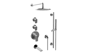 Sento M-Series Thermostatic Shower System - Tub and Shower with Handshower