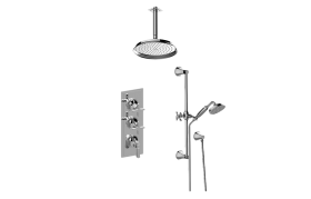 Finezza UNO M-Series Thermostatic Shower System - Shower with Handshower