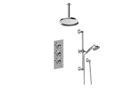 Finezza UNO M-Series Thermostatic Shower System - Shower with Handshower