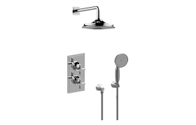 M-Series Thermostatic Shower System - Shower with Handshower