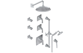 M-Series Full Thermostatic Shower System (Rough & Trim)