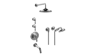 Camden M-Series Thermostatic Shower System - Tub and Shower with Handshower